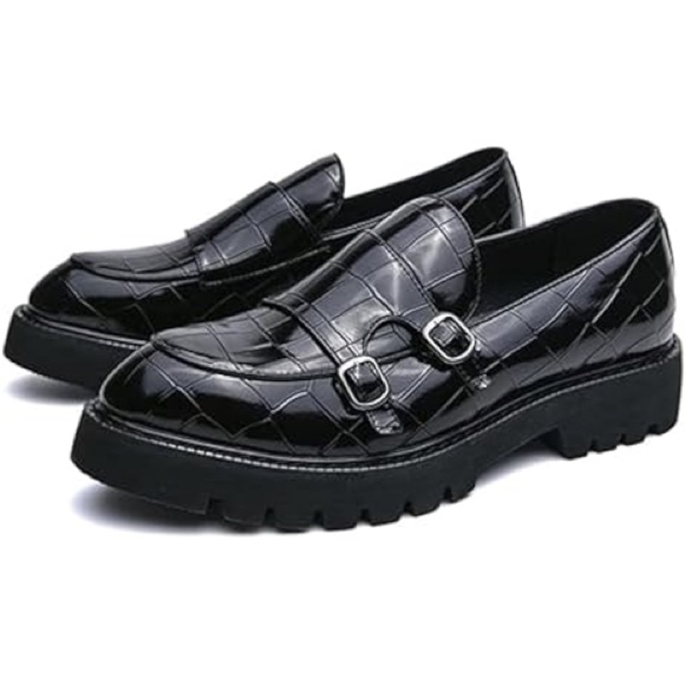 Fairsoma Men’s Slip-On Leather Loafers Size 8.5